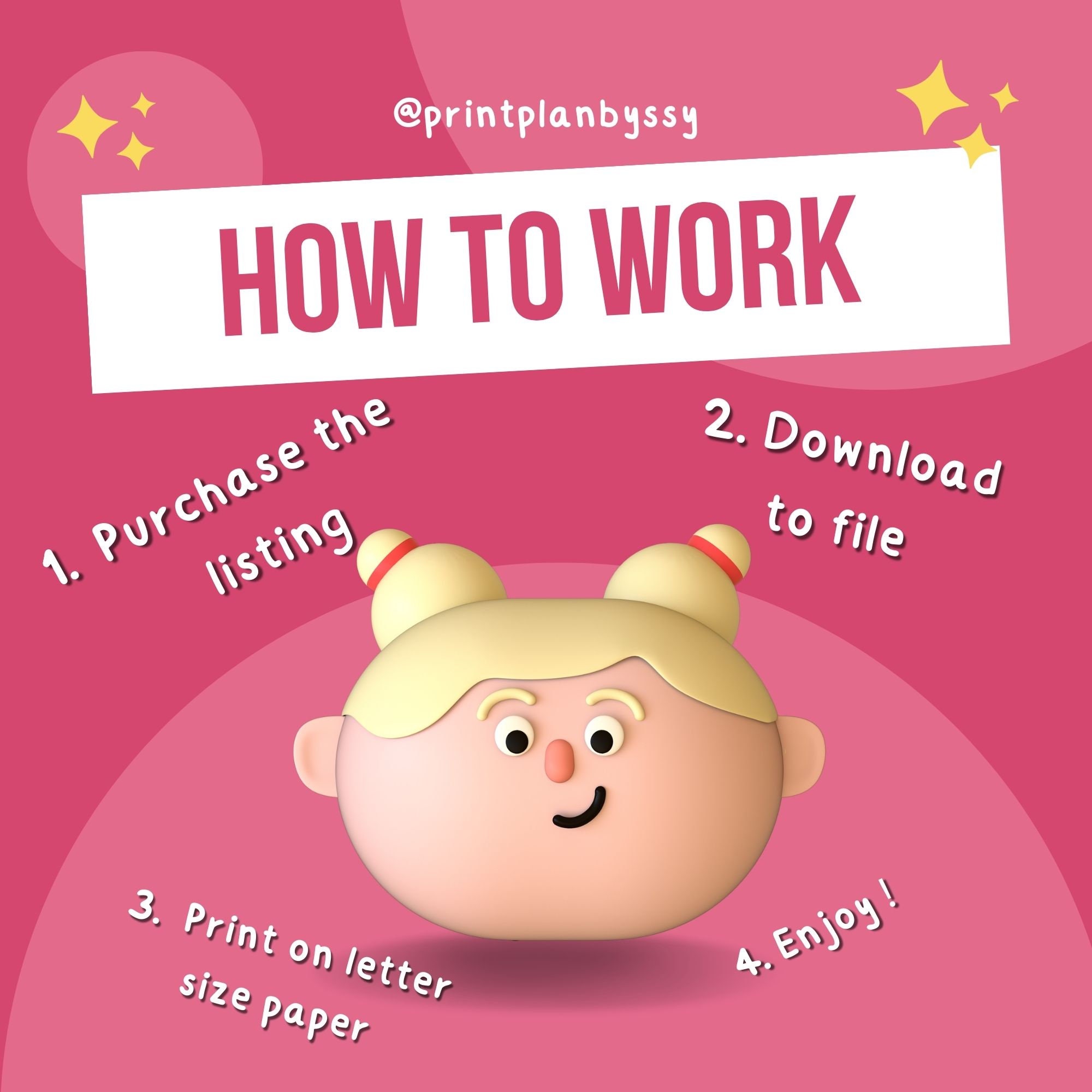 Printable Cute Pink Printable Daily Planning - Etsy UK