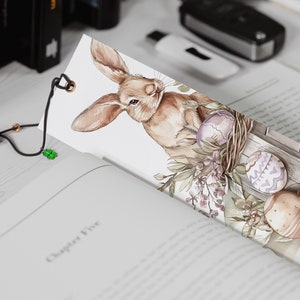 15 Easter Bunnies Printable Bookmarks | Digital Download JPG Bookmark ...