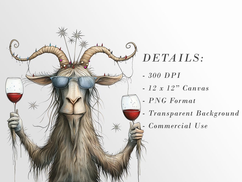 Whimsical Party Animals: Funny Birthday Graphics for Crafts and Decor | PNG Bundle | Sublimation files| Quirky Creatures Clipart Hilarious image 2