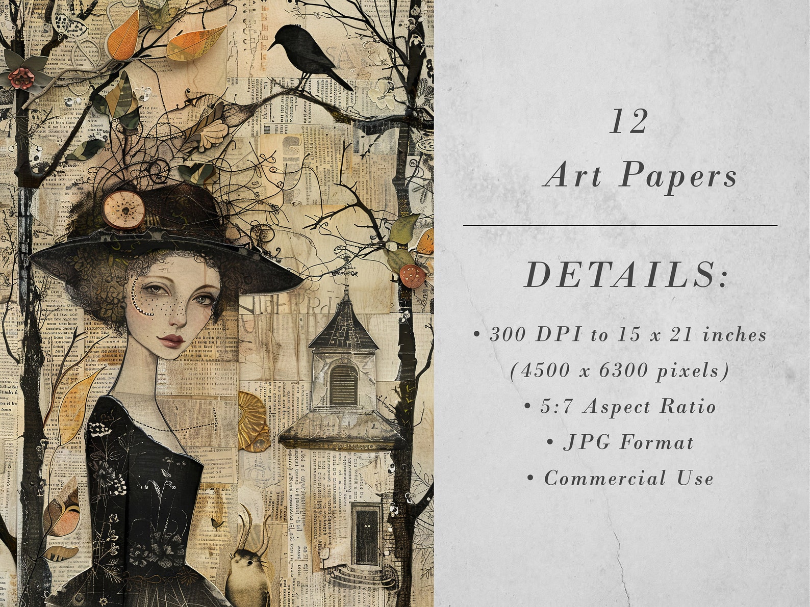 Garden Whimsy Printable Art Pages| Whimsical Art Pack | Quirky Digital ...