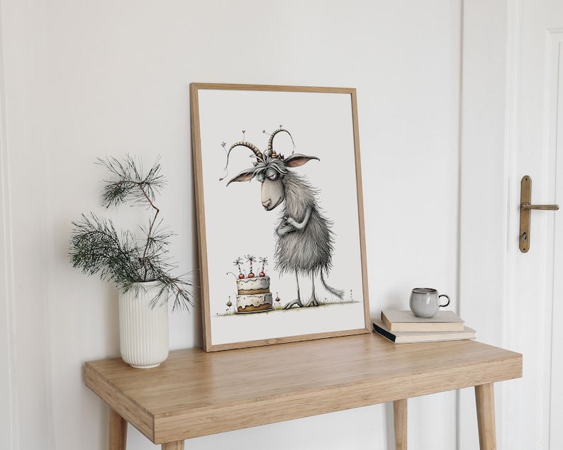 Whimsical Party Animals: Funny Birthday Graphics for Crafts and Decor | PNG Bundle | Sublimation files| Quirky Creatures Clipart Hilarious image 6