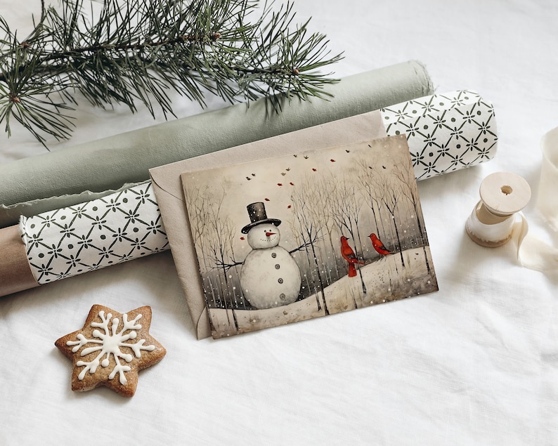 20 Whimsical Christmas Printable Art Pages| Digital Download JPG Paper Set| PNG sublimation| Whimsical Digital Paper | Retro Santa Claus image 2