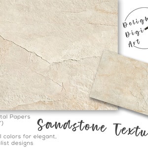 Sandstone Textures, Commercial Use, Neutral Stone Papers, JPG, Digital ...