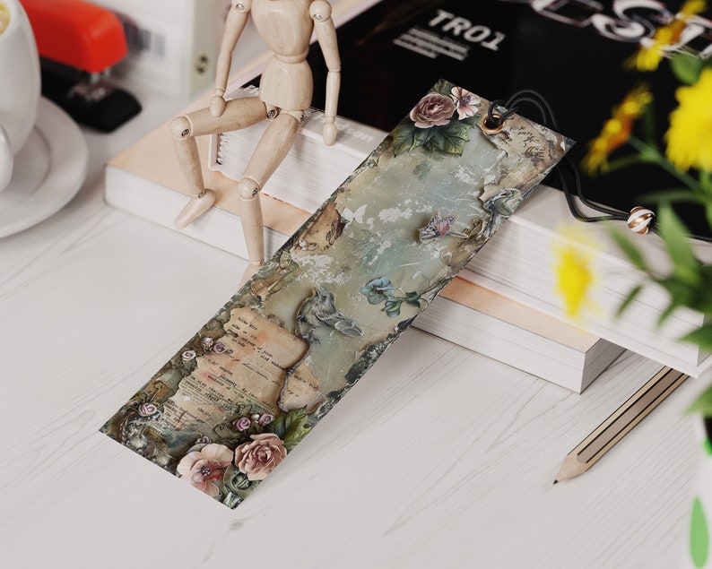 Vintage Chic Printable Bookmarks| 15 Romantically Themed Bookmarks| 3 ...