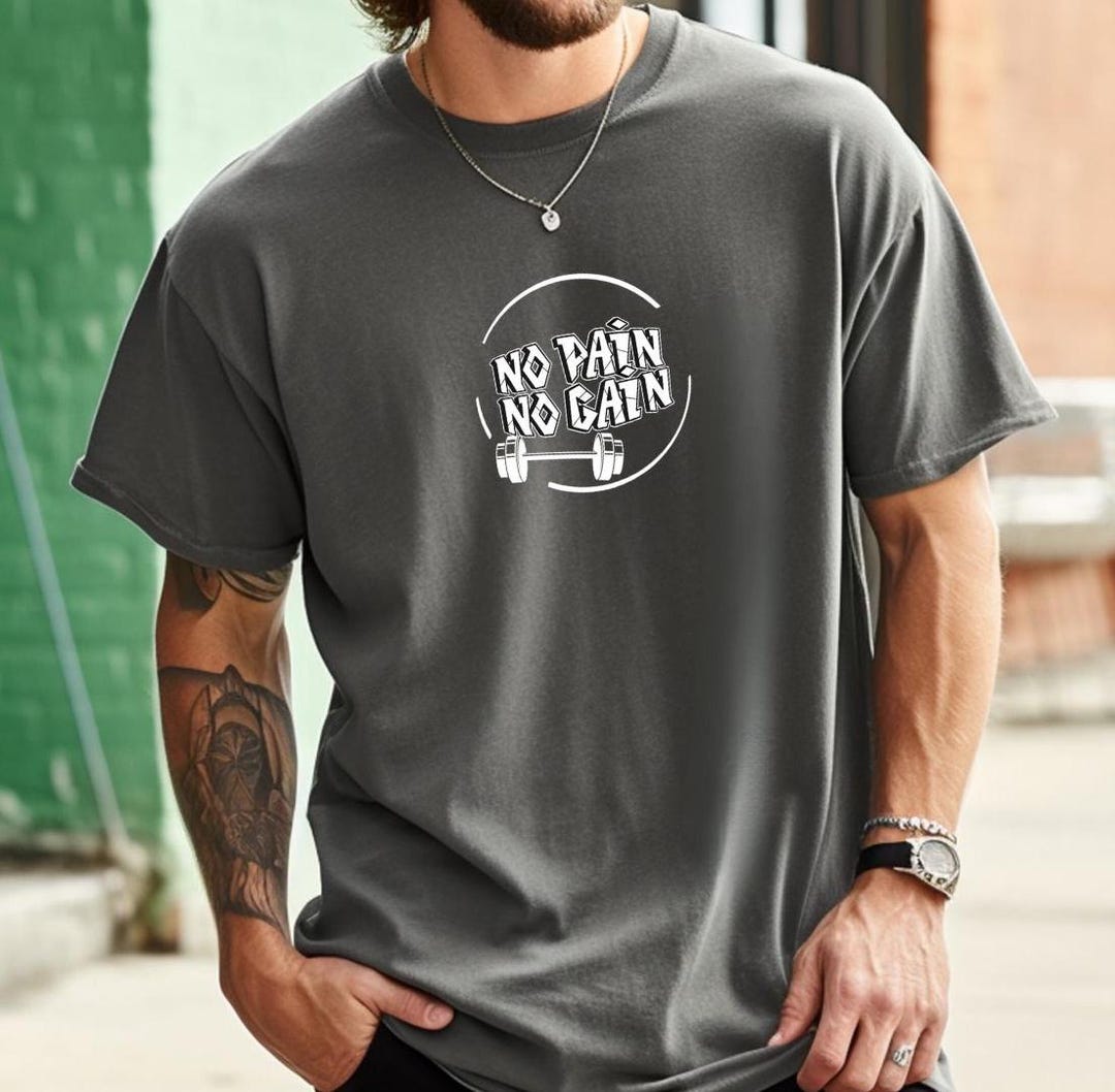 No Gain No Gain Gym Shirt Oversized Pump Cover Shirt Gift for Men ...