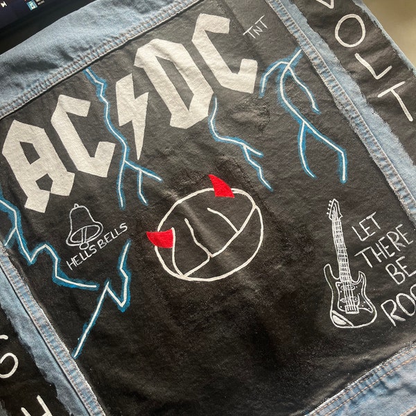 Ac Dc Jacket - Etsy