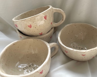 Handmade mug | Love you | Pottery | Ceramic | Stoneware