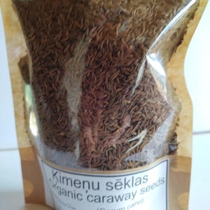 Ķimenes sēklas,Organic caraway seeds,carum carvi,200g
