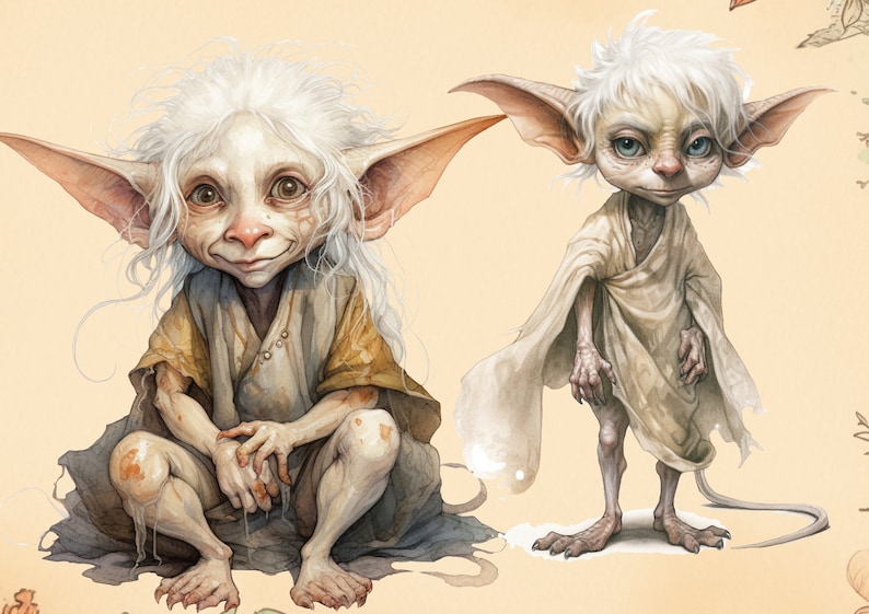 18 House Elf PNG. Brownie. Dobbie . Fantasy, Fairy Folklore. Nature