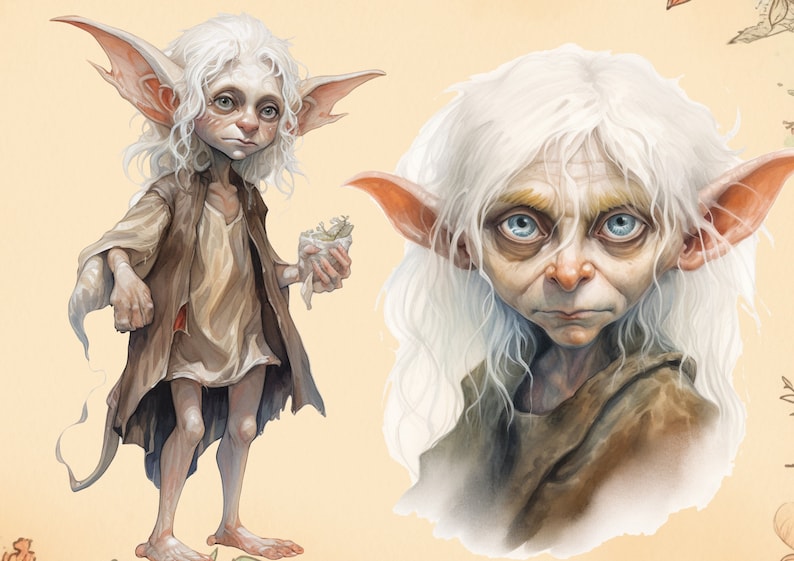 18 House Elf PNG. Brownie. Dobbie . Fantasy, Fairy Folklore. Nature