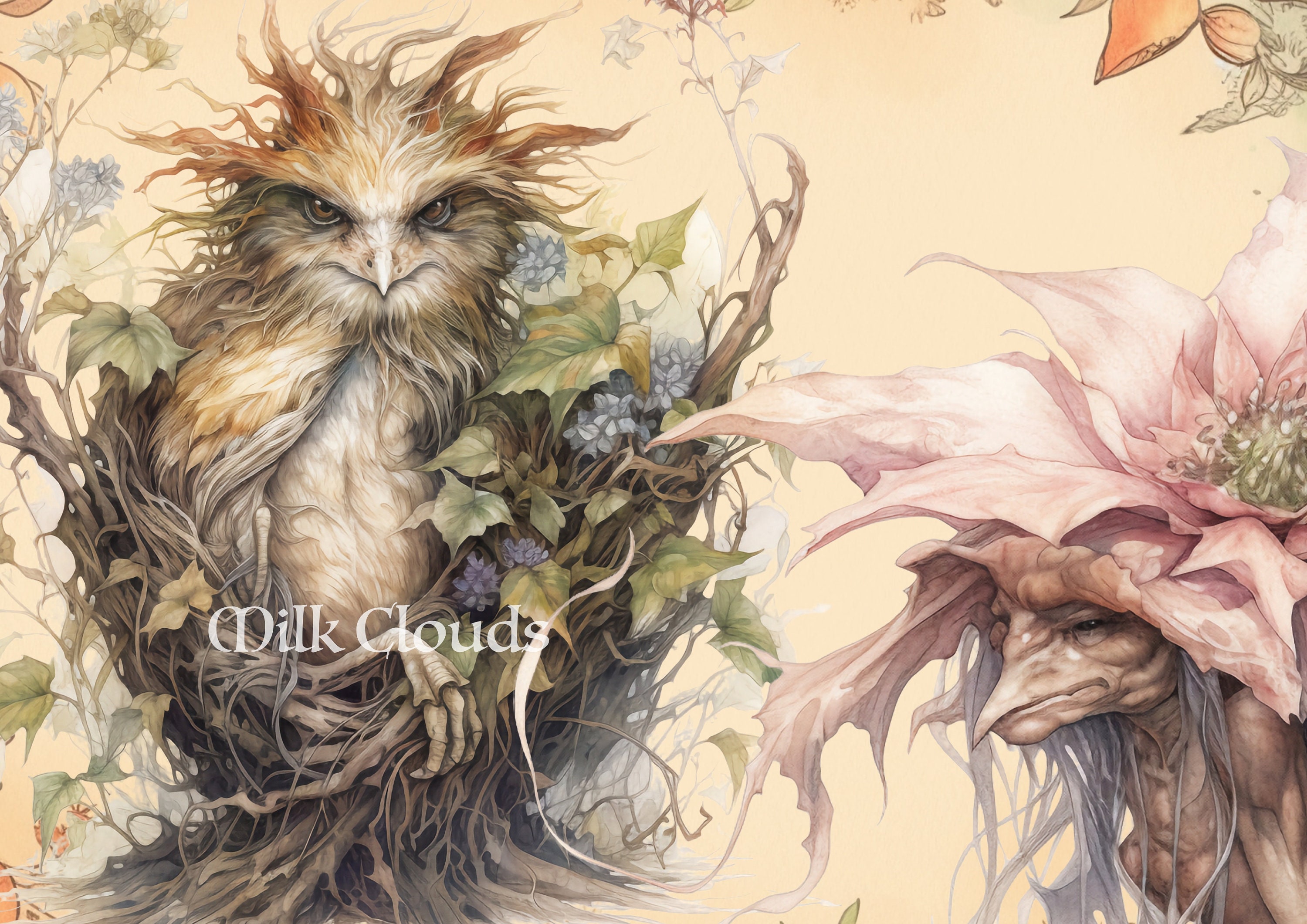 10 Spring Spirits of Nature PNG. Fantasía, Nature Spirit, Elemental ...