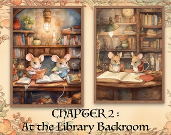 Impressões de Moondew Valley: CAPÍTULO 2. Arte de parede super fofa para impressão de Animal Village. Download Digital