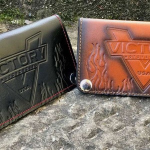 Cartera de cuero largo hecha a mano de la vieja escuela, Cartera de alta calidad, Regalo de papá, Cartera personalizada, Regalo de Navidad