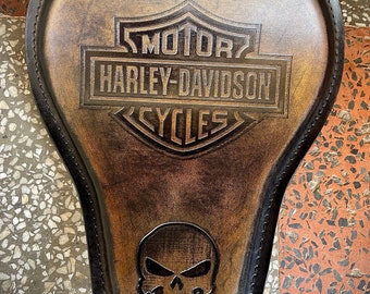 Sella monoposto per moto personalizzata/Sella monoposto fatta a mano/Sella Bobber Chopper,Sella Harley Davidson