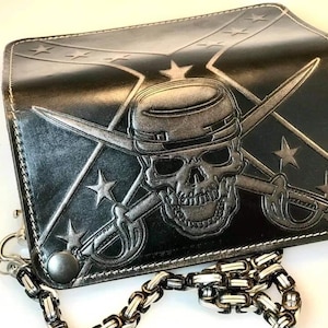 Cartera de cuero largo hecha a mano de la vieja escuela, Cartera de alta calidad, Regalo de papá, Cartera personalizada, Regalo de Navidad