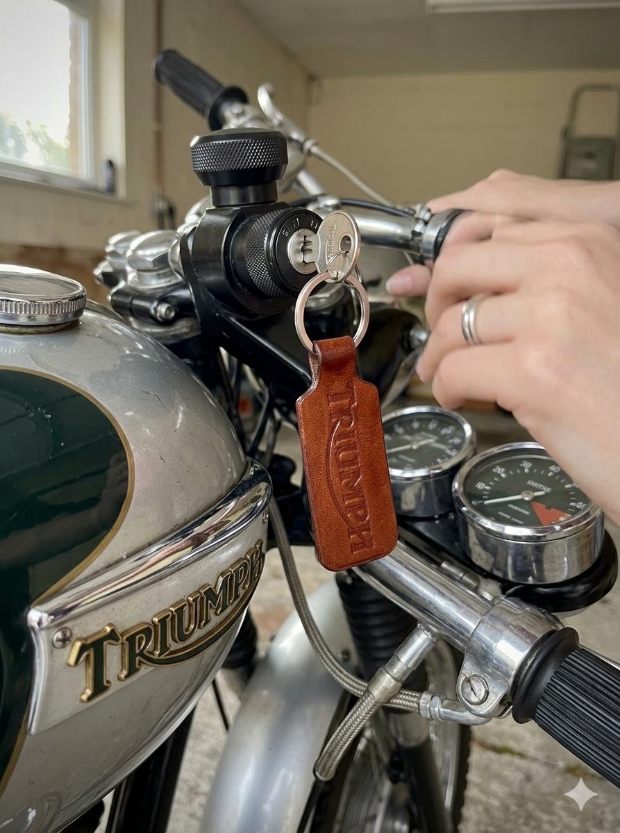 Triumph motorcycle keychain - Etsy 日本