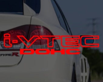 Honda i-VTEC DOHC Car Decal, Waterproof Vinyl Sticker
