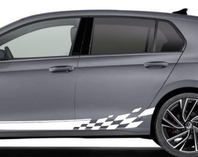 Custom Car Side Stripe Decals: Personalized Vinyl Graphics