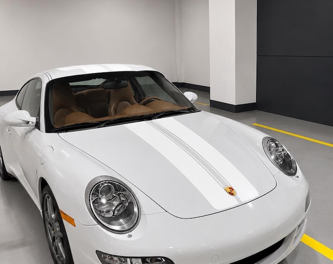 Custom Sport Classic Livery Kit | OEM Style Hood & Roof Striping Decals Fits Porsche
