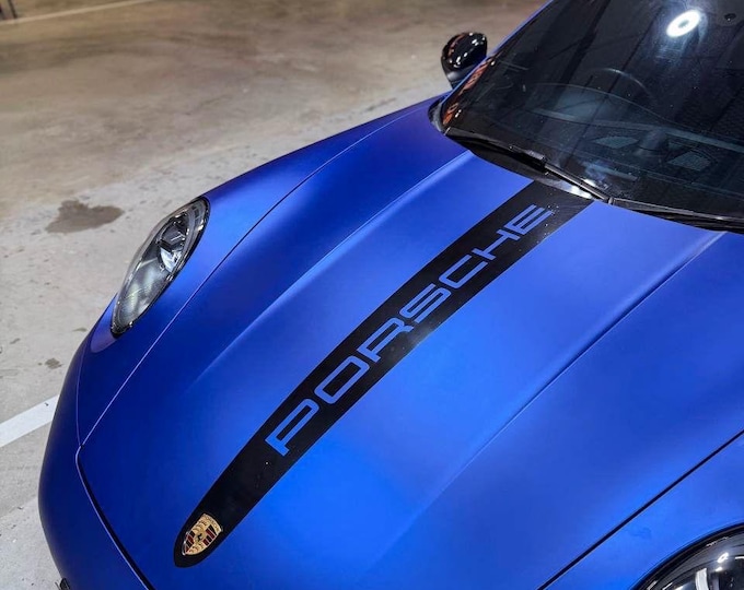 Custom Hood Stripe Decal Kit | OEM Style Vinyl Graphics Fits Porsche