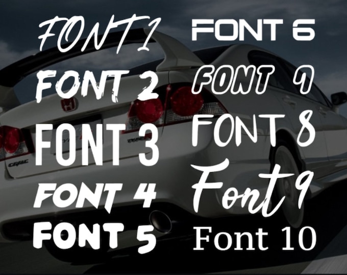 Custom Vinyl Decal: Personalized Word Design, Waterproof Sticker