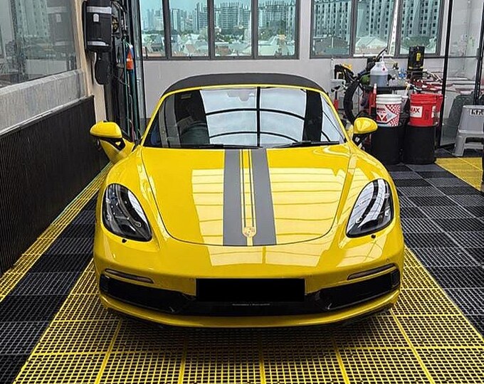 Custom Hood & Rear Stripe Decal Kit | OEM Style Decal Kit Fits Porsche