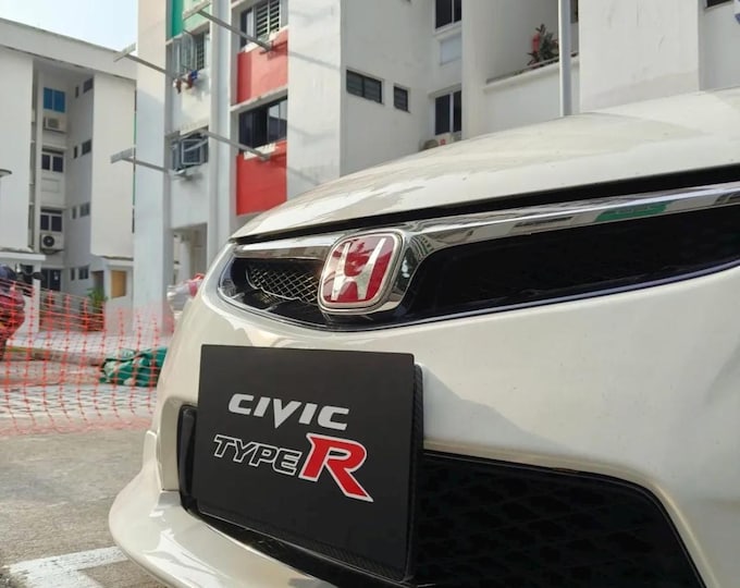 Civic Type R JDM Display Plate: Hook-On Car Show Cover (Set of 2)