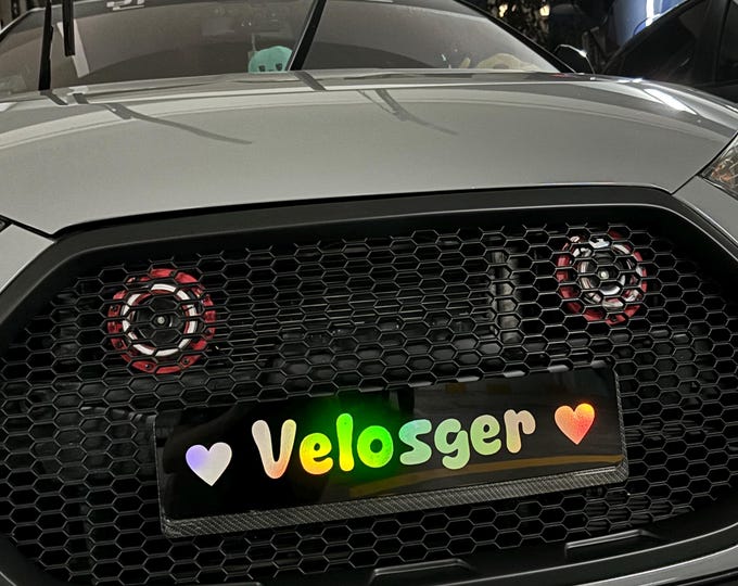 Custom Hook-On Car Plate Cover | Car Shows & Photoshoots