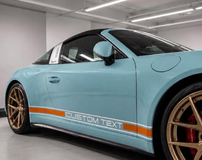 Custom Car Side Stripe Decals Kit