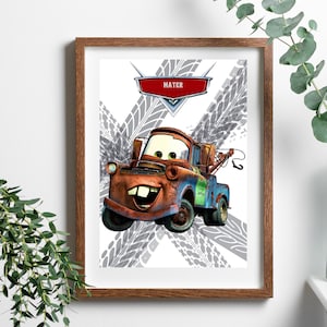 Cars Mater wall print