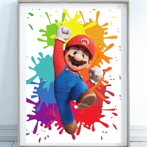 Mario wall print, Super Mario Bro&#39;s