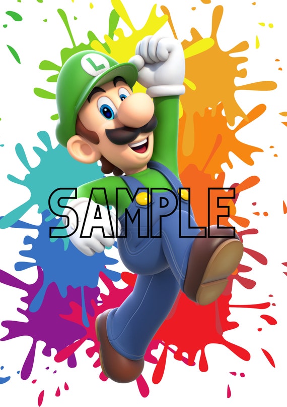 Mario Bro's Luigi Wall Print Australia - Main Image