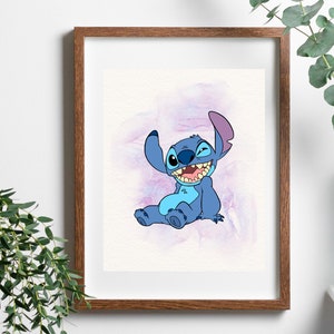 Stitch wall print
