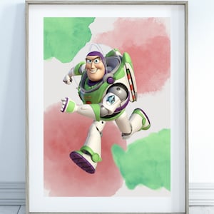 Buzz Lightyear Wall Print, Buzz Lightyear Wall Art, Toy Story, Kids Bedroom Art