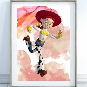 Toy Story Jessie Wall Print, Toy Story Art
