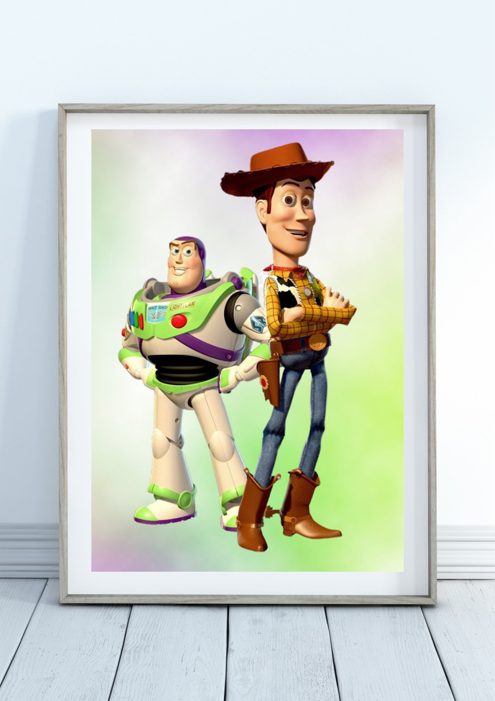 Buzz \u0026 Woody Wall Print, Buzz Lightyear, Woody, Toy Story Buzz Lightyear,  Toy Story Woody, image size:1587x2245