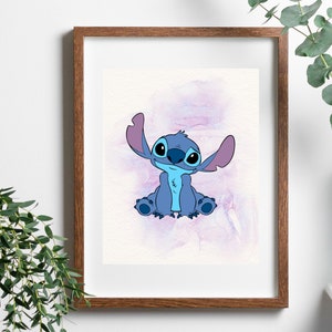 Stitch wall print