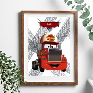 Cars Mack wall print
