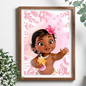 Baby Moana Wall Print