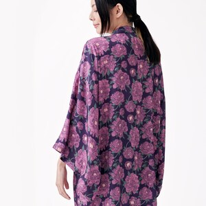 Peony Pink Kimono Hand-Drawn Prints image 3