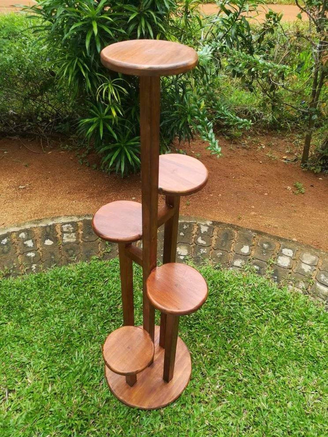 Wooden Pot Stand for Home Decor Etsy