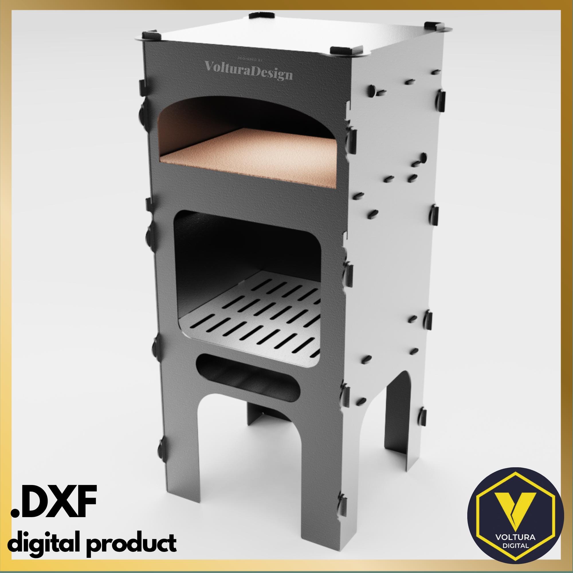Wood Fired Pizza Oven DXF Files | CNC Laser Cut Outdoor Plans