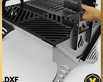 CNC Laser Cut Foldable Fire Pit Grill DXF | Portable BBQ Plans | Assembly Video