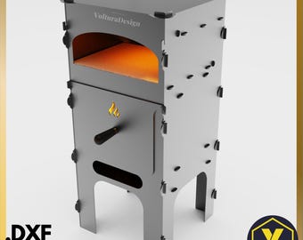 File DXF per forno per pizza a legna / Progetti per taglio laser CNC per esterni (Download digitale)