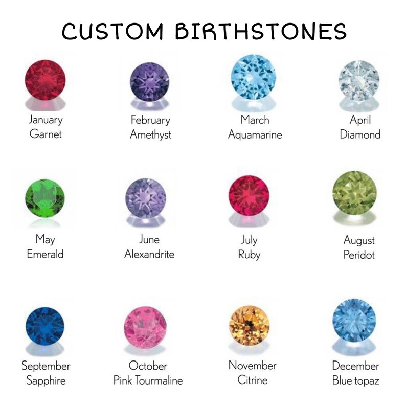 Custom Birth Flower Ring / Personalized Birthstone Jewelry / Personalized Gift For Her / Unique Gift/ Rings For Women / Birthday Gift image 6