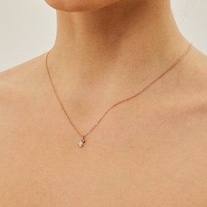 Dainty Gold Necklace / Opal Necklace / Silver Necklace / Rose Gold Necklace / Necklaces for Women / Minimalist Jewelry, Statement Necklace image 2