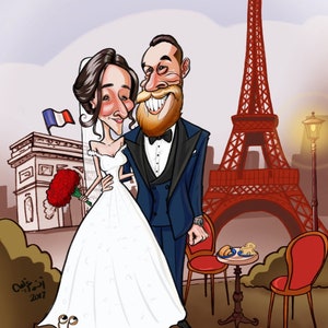 Epic Custom Caricature from Your Photo – Hand-Drawn Digital Art for Birthdays, Couples, and Pet Lovers