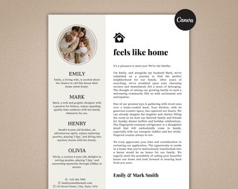 Home offer letter, buyer offer letter for a letter to seller, we love your home real estate letter, Editable home buyer personalized letter.