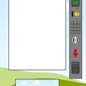 Vending Machine Template Blank Canva Editable 12.8&quot; x 20&quot; | Blank template | Easter Vending Machine | Vending Business | DIY Vending Machine