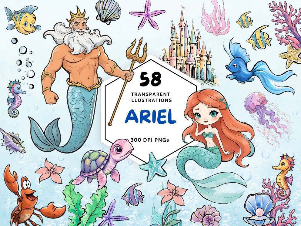Triton ariel - Etsy 日本